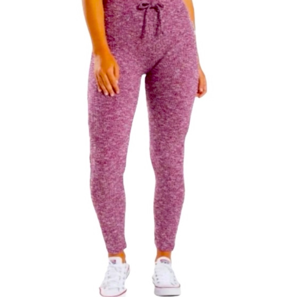 Gymshark Slounge Legging - Deep Plum Marl